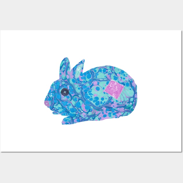 Wonky Patched Bunny Wall Art by MarbleCloud